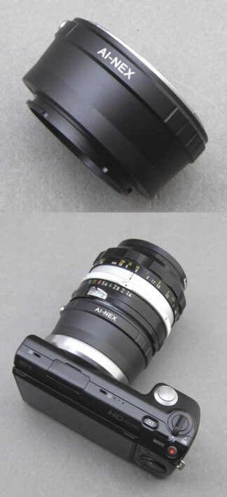 SONY E 接環 機身 使用 Nikon AI 鏡頭轉接環