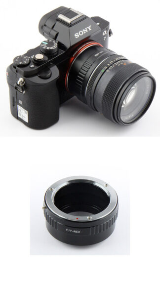 SONY E 接環機身 使用 C/Y 鏡頭轉接環