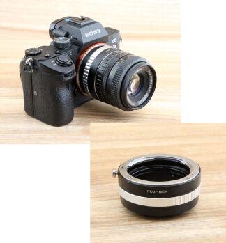 SONY A7 機身 使用 富士 機械鏡頭 轉接環