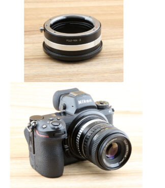 Nikon Z 機身 使用 富士 機械鏡頭 轉接環