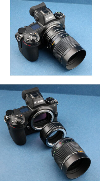 Nikon Z 機身使用 美樂達 MD鏡頭 轉接環