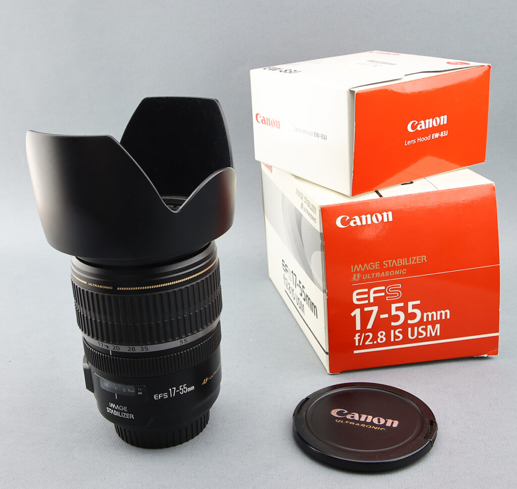 Canon EF-S 17-55mm F2.8 IS #449xx + EW-83J