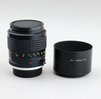 Minolta MC 100mm f2.5 #152xx + 遮光罩