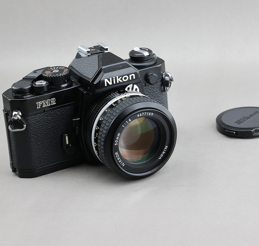 ❁美品❁Nikon ニコン FM2 & Ai 50mm F1.4 ブラック 写真学校の生徒御用達のロングセラー】ニコン New FM2＋ Ai