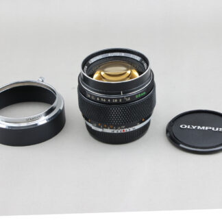 [寄賣] Olympus OM 55mm f1.2 #xx636  魚鱗王 +遮光罩