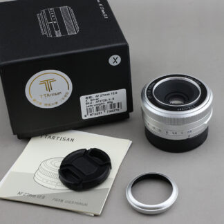 銀色 TTartisan 銘匠 27mm f2.8 #xx943 富士 AF用