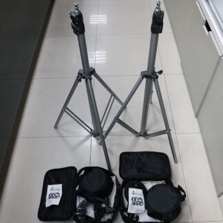 神牛  GODOX 閃光燈座x2 + 燈架x2 +柔光片 x2