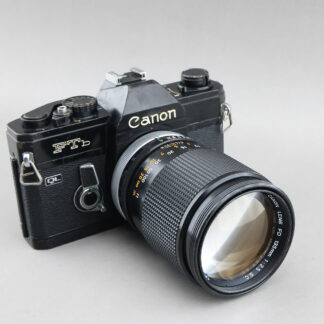 黑色 Canon FTb #xx456+ 135mm f2.5  機械相機