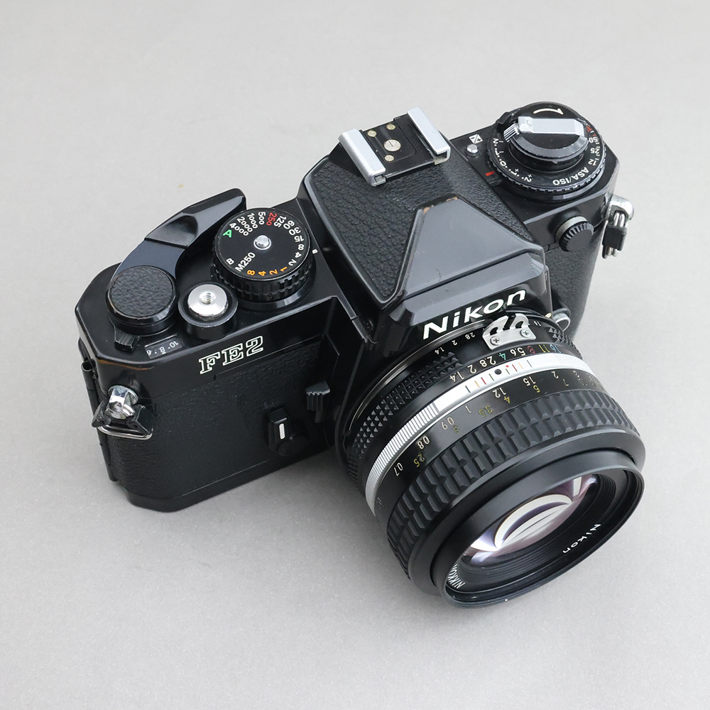 Nikon 黑色FE2#xx416 + AI 50mm F1.4 底片相機