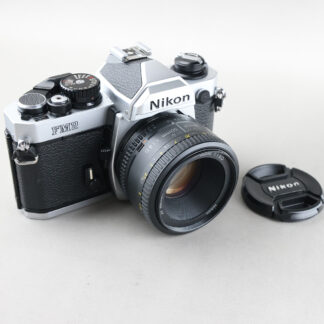 銀色 Nikon FM2 #840xx + AF-D 50mm f1.8  機械相機