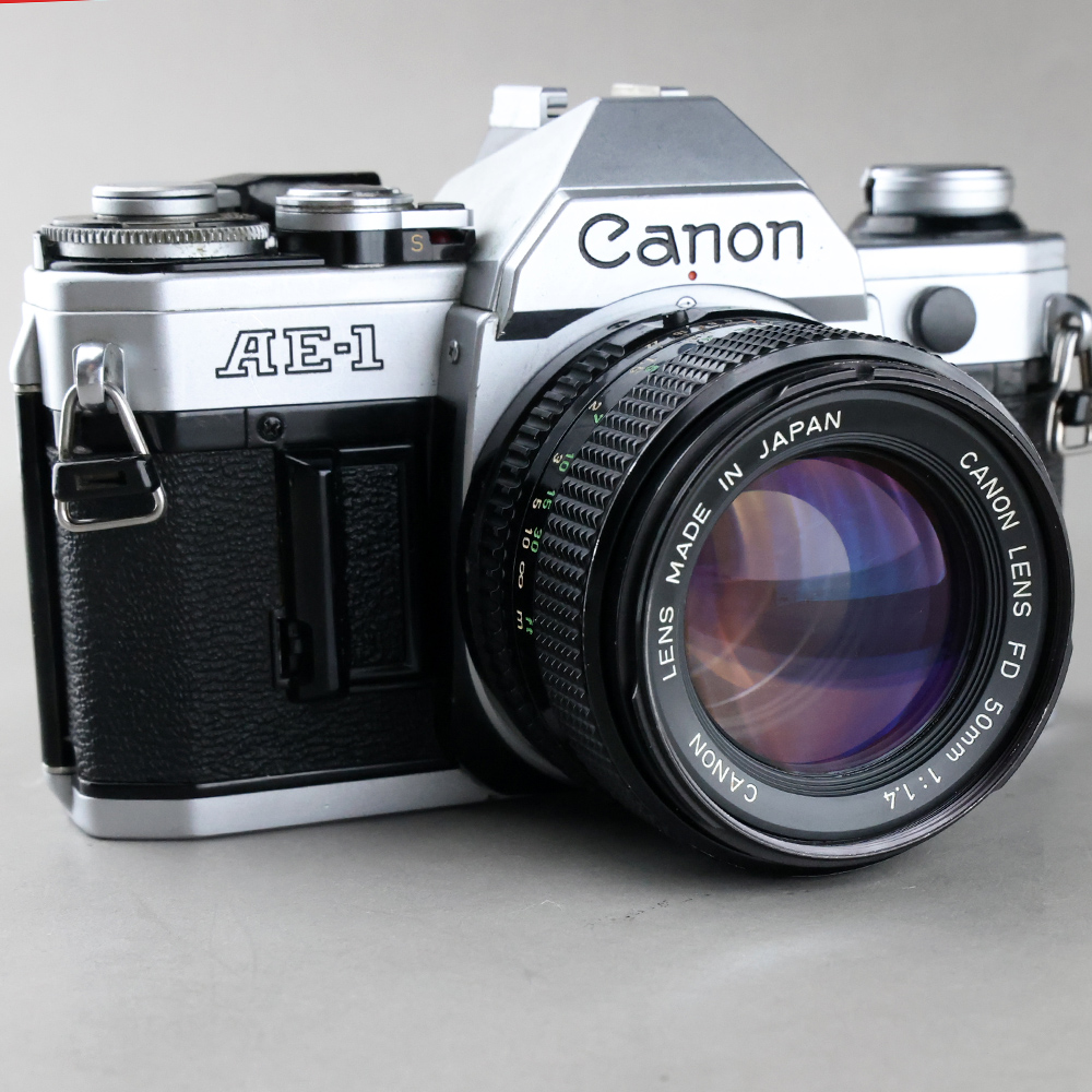 銀色Canon AE-1 #xx639 + FD 50mm F1.4